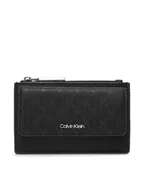 Etui na dokumenty i karty - Calvin Klein Etui na karty kredytowe Ck Must Aop Cc Holder W Zip LV04F1036G Czarny - miniaturka - grafika 1