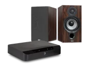 Zestawy stereo - Bluesound POWERNODE EDGE (czarny) + Debut 2.0 B6.2 (orzech) - miniaturka - grafika 1