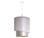 Lampy sufitowe - Duolla - Żyrandol na lince PARIS 1xE27/15W/230V śr. 40 cm srebrny/złoty - miniaturka - grafika 1