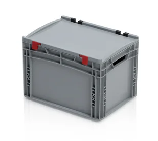 B2B Partner Plastikowa skrzynka z wiekiem 400x300x285 mm 967130 - Pojemniki przemysłowe - miniaturka - grafika 1