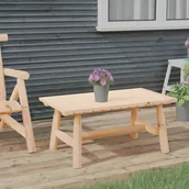 Sofy ogrodowe - Stolik kawowy, 90x50x41 cm, lite drewno świerkowe Lumarko! - miniaturka - grafika 1