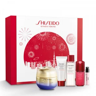 Shiseido, Set (Vital Perfection Uplifting And Firming Cream 50 ml+Clarifying Cleansing Foam 15 ml+Treatment Softener 30 ml+Ultimune Power Infusing Con - Zestawy kosmetyków damskich - miniaturka - grafika 1