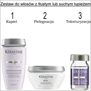 Kerastase Specifique Intense Long-Lasting Anti-Dandruff Care | Kuracja przeciwłupieżowa 12x6ml - Odżywki do włosów - miniaturka - grafika 3