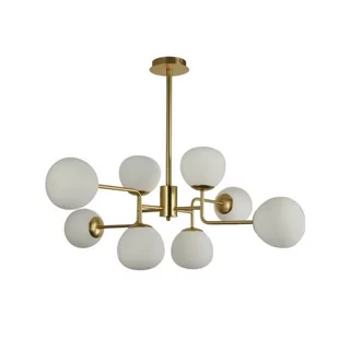 Maytoni LAMPA wisząca ERICH MOD221-PL-08-G Maytoni modernistyczna OPRAWA zwis kule balls białe MOD221-PL-08-G - Lampy sufitowe - miniaturka - grafika 1