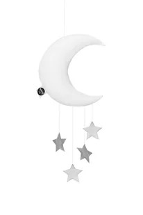Biały mobil księżyc Velvet - Karuzele dla niemowląt Biały mobil księżyc Velvet - Karuzele dla niemowląt - miniaturka - grafika 1