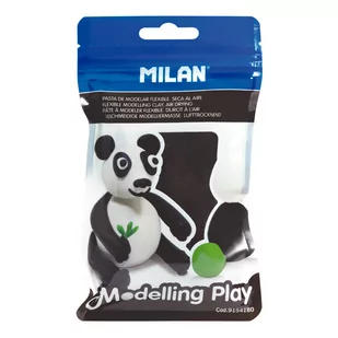 Milan Modelina Air-Dry 100g czarna 9154180 - Pozostałe akcesoria dla plastyków - miniaturka - grafika 1