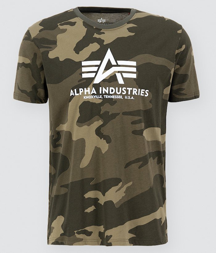 T-shirt ALPHA INDUSTRIES BASIC moro (olive camo) 100501C 239-XL