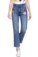 Spodnie damskie - Wrangler, Spodnie damskie, Retro Straight Burning Girl, W24/L32 - miniaturka - grafika 1