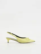 Czółenka - Reserved - Czółenka z kokardkami - jasnożółty - miniaturka - grafika 1