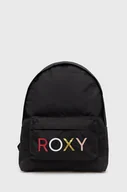 Plecaki - Roxy Plecak damski kolor czarny duży gładki - miniaturka - grafika 1