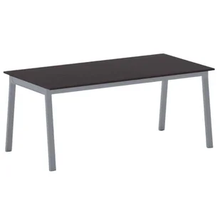 B2B Partner Stół PRIMO BASIC z szarosrebrnym stelażem, 1800 x 900 x 750 mm, wenge 499061 - Stoły warsztatowe - miniaturka - grafika 1
