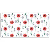 Podkładki na biurko - Mata ochronna na blat Czerwone pole maków 120x60 cm, Dywanomat - miniaturka - grafika 1