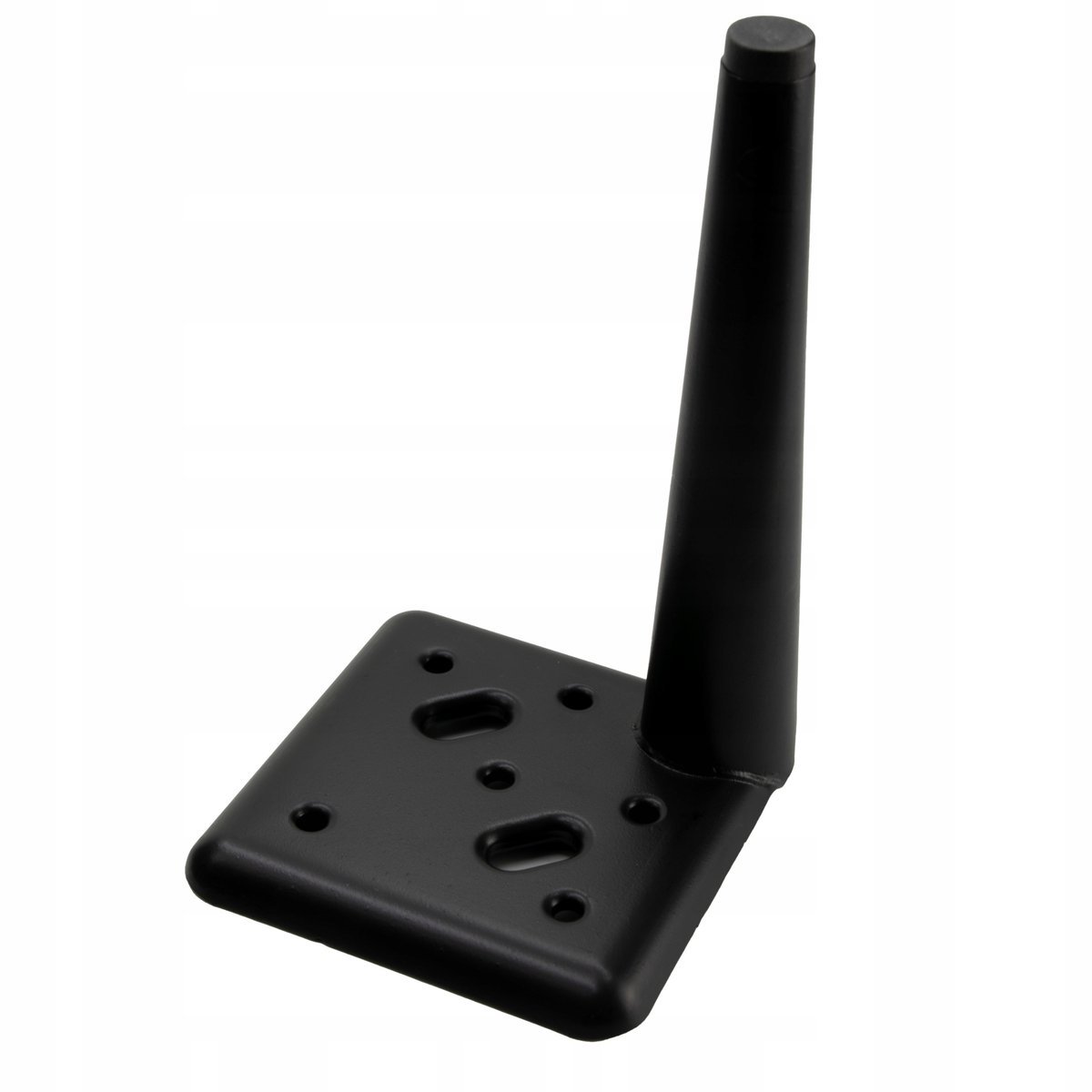 Czarna nóżka meblowa Szpilka wykończenie mat 17 cm do mebli tapicerowanych