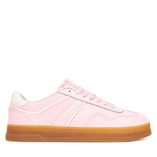 Sneakersy Tommy Jeans The Greenwich Textile EN0EN02805 Różowy - Sneakersy damskie - miniaturka - grafika 1