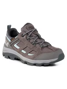 Jack Wolfskin Buty turystyczne damskie VOJO 3 TEXAPORE LOW W tarmac grey / light blue - Buty trekkingowe damskie - miniaturka - grafika 1