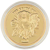 Noże - Moneta kolekcjonerska Microtech Continental Coin, One Troy, Ounce .999 24K, Gold (502-MCK) - miniaturka - grafika 1