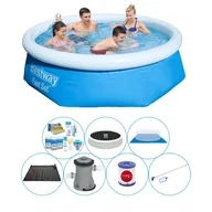 Baseny ogrodowe - Zestaw basenowy - Bestway Fast Set 244x66 cm okrągły - miniaturka - grafika 1