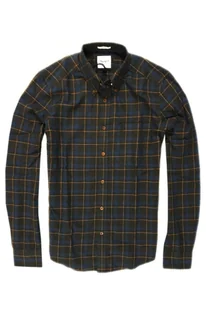 WRANGLER LS 1 PKT BUTTON DOWN DARK GREY MELE SLIM - Koszule męskie - miniaturka - grafika 1