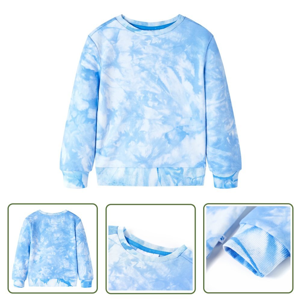 Bluza dziecięca - jasnoniebieska - 128 - Bluza Dziecięca