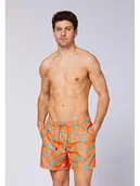 Kąpielówki męskie - Chiemsee Szorty kąpielowe w kolorze pomarańczowym - miniaturka - grafika 1