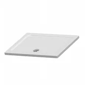 Brodziki prysznicowe - Brodzik akrylowy SLIM SEVANTE prostokątny 100x80 biały z syfonem 1 szt. - miniaturka - grafika 1