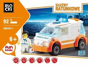ICOM Blocki Służby ratunkowe, klocki konstrukcyjne Ambulans - Zabawki konstrukcyjne - miniaturka - grafika 1