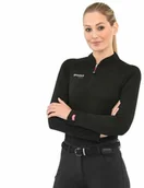 Koszulki jeździeckie - Spooks Koszulka damska funkcyjna CORAH SS22 - black - miniaturka - grafika 1