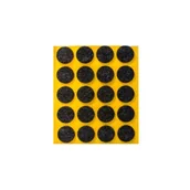 Meble modułowe i akcesoria - Podkładka filcowa samoprzylepna czarna Ø20 20 sztuk ANDPOL - miniaturka - grafika 1