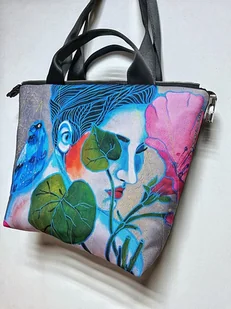 Art MIMA bag SHORT & Marcin Painta print - Torebki damskie - miniaturka - grafika 1