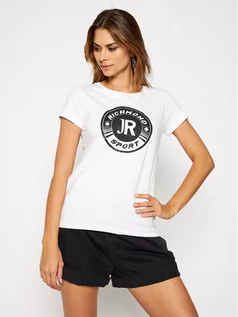 Koszulki i topy damskie - John Richmond T-Shirt Suares UWA20131TS Biały Regular Fit - grafika 1