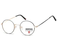 Okulary korekcyjne, oprawki, szkła - Oprawki korekcyjne okulary optyczne lenonki MM584A złoty/czarny - miniaturka - grafika 1