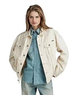 G-STAR RAW Damska kurtka oversize, beżowy (Ecru D300-159), XL - Kurtki damskie - miniaturka - grafika 1