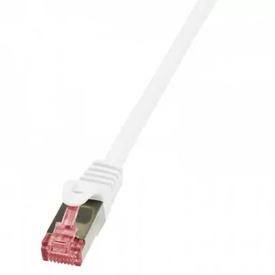 LogiLink Kabel sieciowy CQ2021S CAT 6 S/FTP AWG 27/7 RJ45 0.50 m Biały - Patchcordy - miniaturka - grafika 4