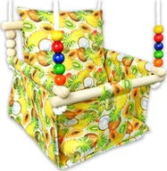 Place zabaw - Huśtawka Elior Drewniana huśtawka dla dzieci w owoce - Kabana - miniaturka - grafika 1