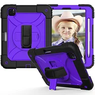 Etui do tabletów - yeliot etui do iPada Pro 11 2021/ 2020/ 2018 3 /2 generacji Pełny pokrowiec ochronny potrójny dla iPada Pro 11 z uchwytem na długopis 360 stopni obrotowy pasek na ramię - miniaturka - grafika 1