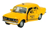 Samochody i pojazdy dla dzieci - WELLY FIAT 125P TAXI ŻÓŁTY 1:34 SAMOCHÓD NOWY METALOWY MODEL - miniaturka - grafika 1