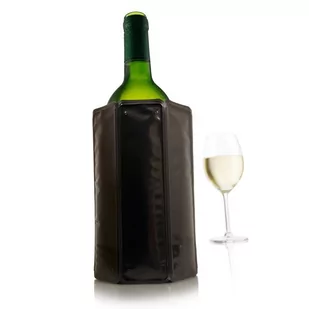 Vacu Vin Okrycie do butelki wina Rapid Ice czarne - Pozostałe akcesoria barmańskie - miniaturka - grafika 1