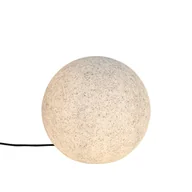 Lampy ogrodowe - QAZQA Nowoczesna lampa zewnętrzna szara 35 cm IP65 - Nura - miniaturka - grafika 1