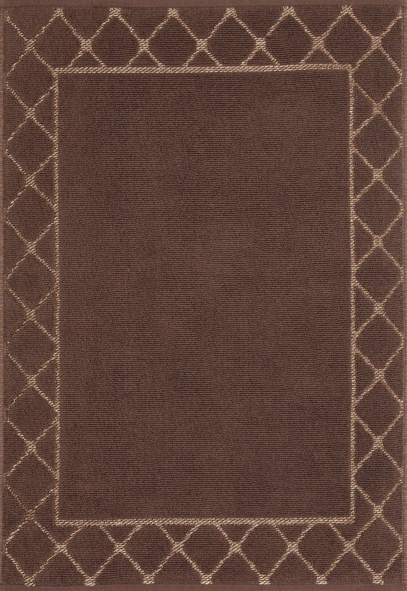 Dywanik łazienkowy Martha 50x70 cm brązowy bawełna