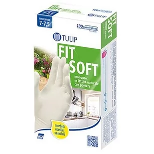 Rękawiczki lateksowe TULIP Fit Soft (rozmiar M) - Rękawiczki jednorazowe - miniaturka - grafika 2