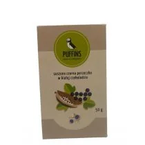 Puffins Czarna porzeczka w białej czekoladzie 50 g - Bakalie - miniaturka - grafika 1