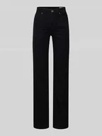 Spodnie damskie - Jeansy o kroju straight fit z mieszanki bawełny model ‘FLASH’ - miniaturka - grafika 1