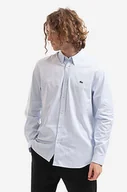 Koszule męskie - Lacoste koszula bawełniana męska regular z kołnierzykiem button-down - miniaturka - grafika 1