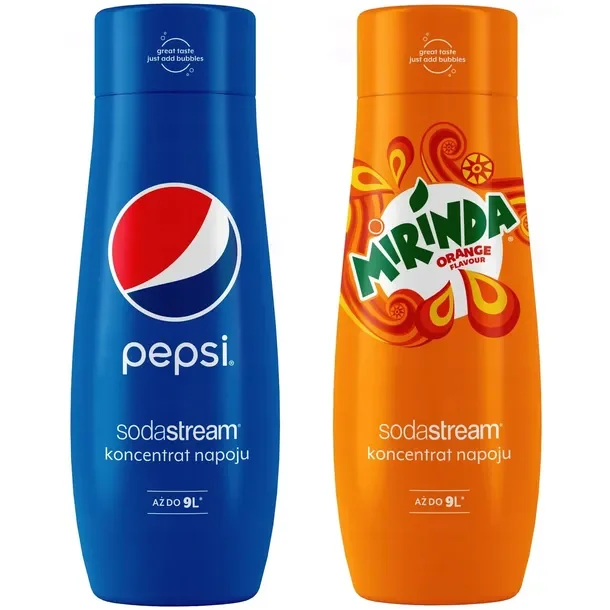 2 X Syrop Koncentrat Sodastream Mirinda Orange Pepsi Cola Do Saturatora 440