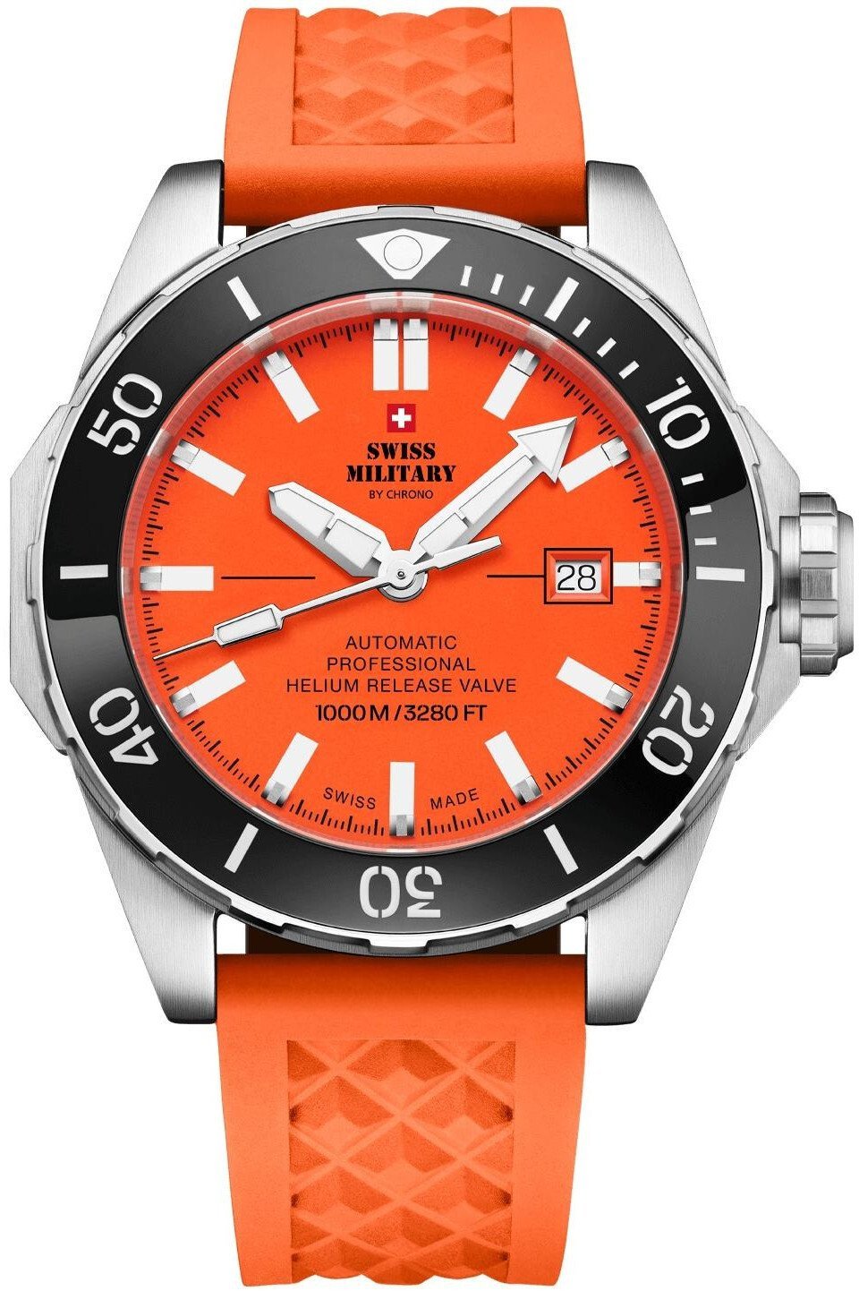 Zegarek Swiss Military Hanowa Zegarek męski Swiss Military by Chrono SMA34092.07 pomarańczowy