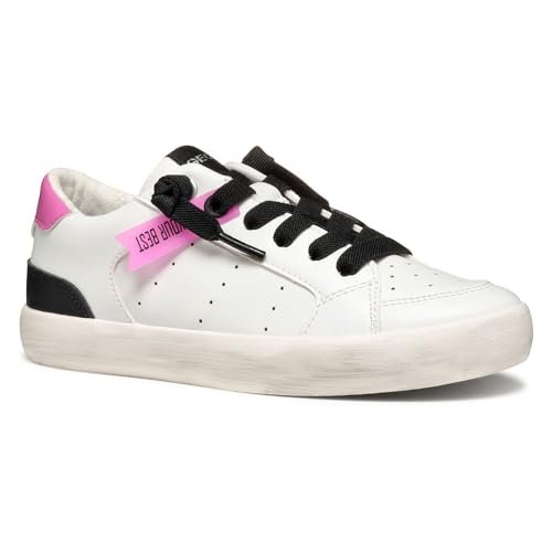 Geox J Gisli Girl A Sneakersy dziewczęce, Kolor biały, 33 EU