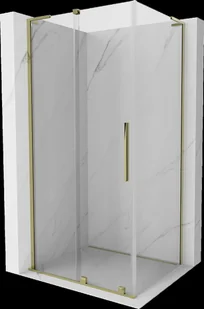Mexen Velar L kabina prysznicowa rozsuwana 120x80 cm, transparent, złota - 871-120-080-03-50 - Kabiny prysznicowe - miniaturka - grafika 1