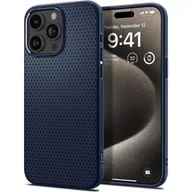 Etui i futerały do telefonów - Spigen Liquid Air do iPhone 15 Pro Max navy blue - miniaturka - grafika 1