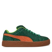 Buty dla chłopców - Sneakersy Puma Suede XL TMNT Jr 401427 01 Zielony - miniaturka - grafika 1