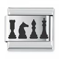 Charmsy - Murrano ITALIAN CHARMS Symbole Hobby Szachy IH-202 - miniaturka - grafika 1
